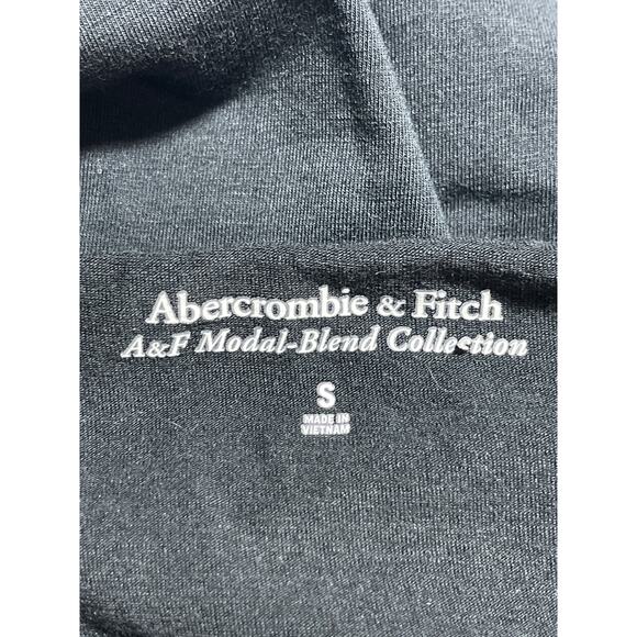 Abercrombie & Fitch Black Long Sleeve Corset Bustier Thong Bodysuit Top Size S - Picture 3 of 3